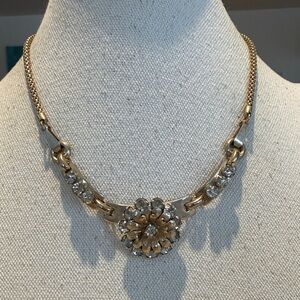 Barclay vintage Gold and Silver Floral Necklace